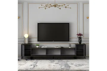 Imaj TV-møbelsett 180x35 cm Svart - Hanah Home - Møbler - TV- & Mediamøbler - TV-møbelsett