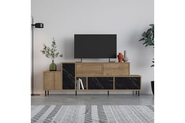 Hermes Tv-möbelset 171,2x35,6 cm Beige Brown/Black - Møbler - TV- & Mediamøbler - TV benk & mediabenk