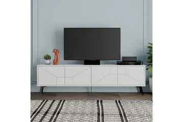 Dune TV-benk 180x29,6 cm Hvit - Hanah Home - Møbler - TV- & Mediamøbler - TV benk & mediabenk
