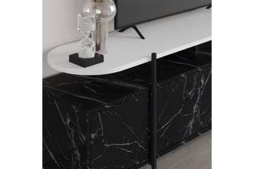 Hanley Tv-möbelset 160x35,6 cm Black/White - Møbler - TV- & Mediamøbler - TV-møbelsett