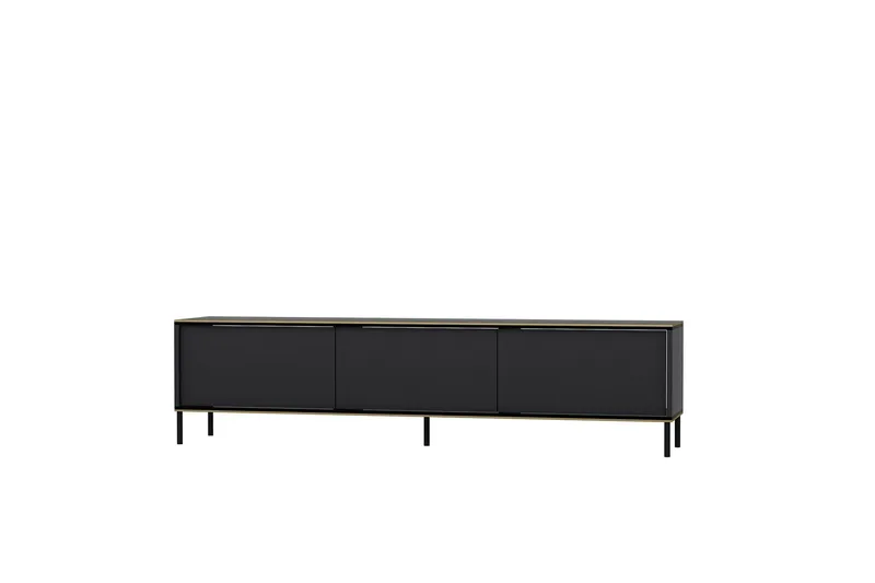 Imaj TV-benk 180x35 cm Svart, Hanah Home