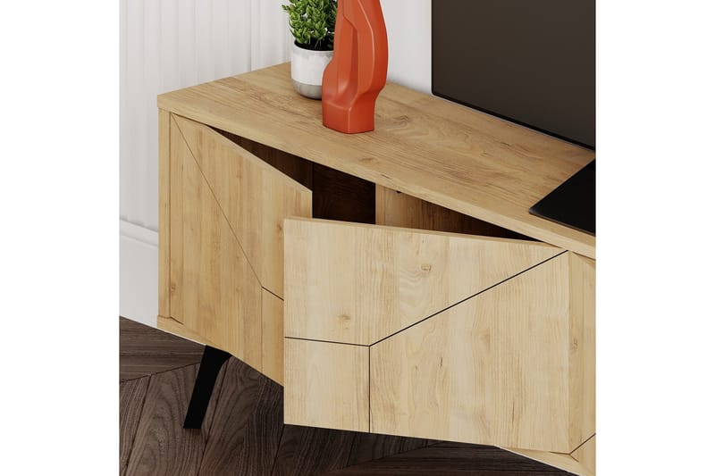 Dune TV-benk 180x29,6 cm Brun - Hanah Home - Møbler - TV- & Mediamøbler - TV benk & mediabenk