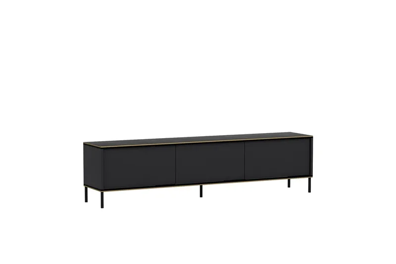 Imaj TV-benk 180x35 cm Svart - Hanah Home - Møbler - TV- & Mediamøbler - TV benk & mediabenk
