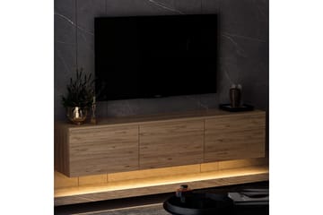 Neon TV-benk 160x32 cm Mørk blå - Hanah Home - Møbler - TV- & Mediamøbler - TV benk & mediabenk