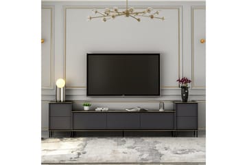 Imaj TV-møbelsett 180x35 cm Svart - Hanah Home - Møbler - TV- & Mediamøbler - TV-møbelsett