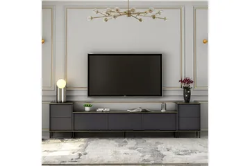 Imaj TV-møbelsett 180x35 cm Svart - Hanah Home - Møbler - TV- & Mediamøbler - TV-møbelsett