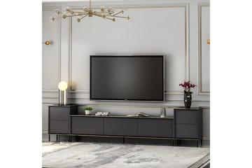 Imaj TV-møbelsett 180x35 cm Svart - Hanah Home - Møbler - TV- & Mediamøbler - TV-møbelsett