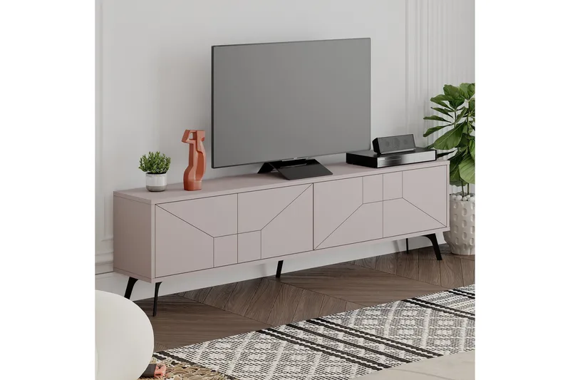 Dune TV-benk 180x29,6 cm Brun - Hanah Home - Møbler - TV- & Mediamøbler - TV benk & mediabenk