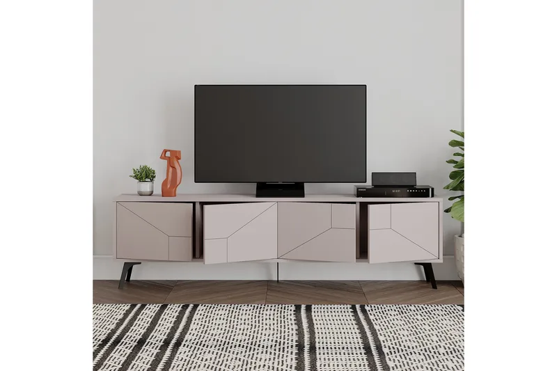 Dune TV-benk 180x29,6 cm Brun - Hanah Home - Møbler - TV- & Mediamøbler - TV benk & mediabenk