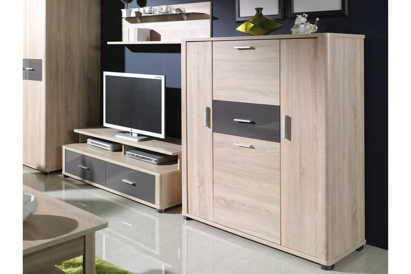 Afarin TV-benk 153 cm - Brun - Møbler - TV- & Mediamøbler - TV benk & mediabenk
