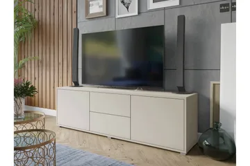 Agawal TV-benk 141 cm - Beige - Møbler - TV- & Mediamøbler - TV benk & mediabenk