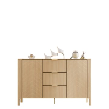 Aggarwal Skjenk 154 cm i Mørkt Tre - Beige - Oppbevaring - Oppbevaringsmøbler - Sideboard & skjenk