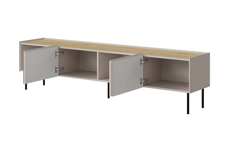 Akie TV-benk 200 cm - Beige - Møbler - TV- & Mediamøbler - TV benk & mediabenk