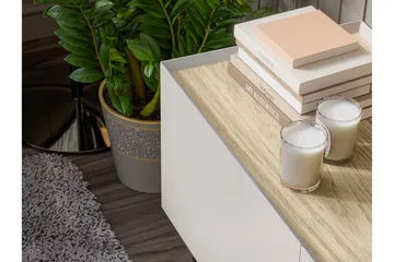 Akie TV-benk 200 cm - Beige - Møbler - TV- & Mediamøbler - TV benk & mediabenk