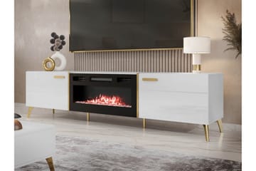 Akihiko TV-benk 214 cm - Hvit - Møbler - TV- & Mediamøbler - TV benk & mediabenk