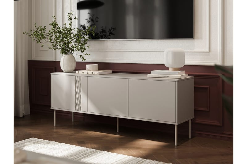 Akiko TV-benk 150 cm - Beige - Møbler - TV- & Mediamøbler - TV benk & mediabenk