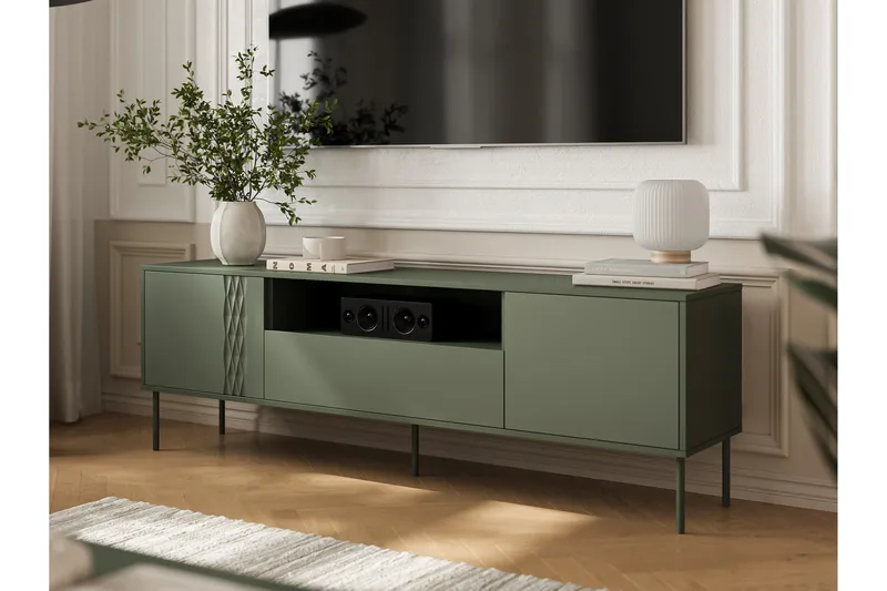 Akiko TV-benk 180 cm - Grønn - Møbler - TV- & Mediamøbler - TV benk & mediabenk