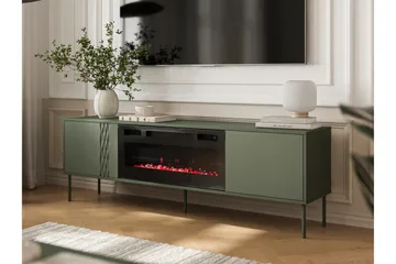 Akiko TV-benk 180 cm - Grønn - Møbler - TV- & Mediamøbler - TV benk & mediabenk