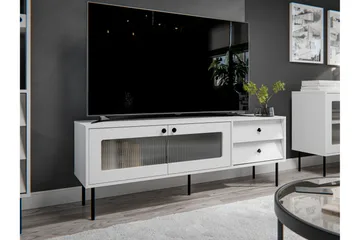 Akilesh TV-benk 150 cm - Hvit - Møbler - TV- & Mediamøbler - TV benk & mediabenk