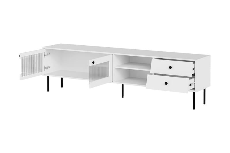 Akilesh TV-benk 200 cm - Svart - Møbler - TV- & Mediamøbler - TV benk & mediabenk