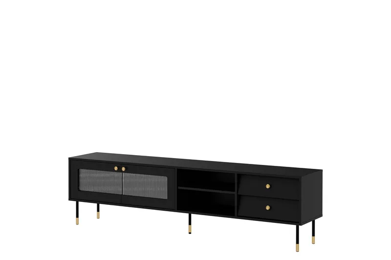 Akilesh TV-benk 200 cm, Svart