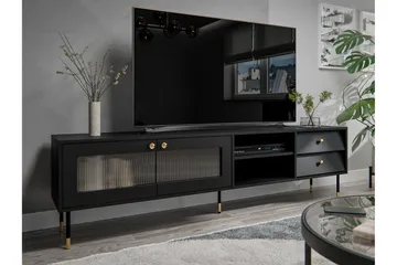 Akilesh TV-benk 200 cm - Svart - Møbler - TV- & Mediamøbler - TV benk & mediabenk