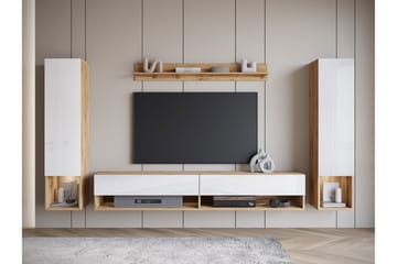 Amadeo TV-møbelsett - Brun / Hvit - Møbler - TV- & Mediamøbler - TV-møbelsett