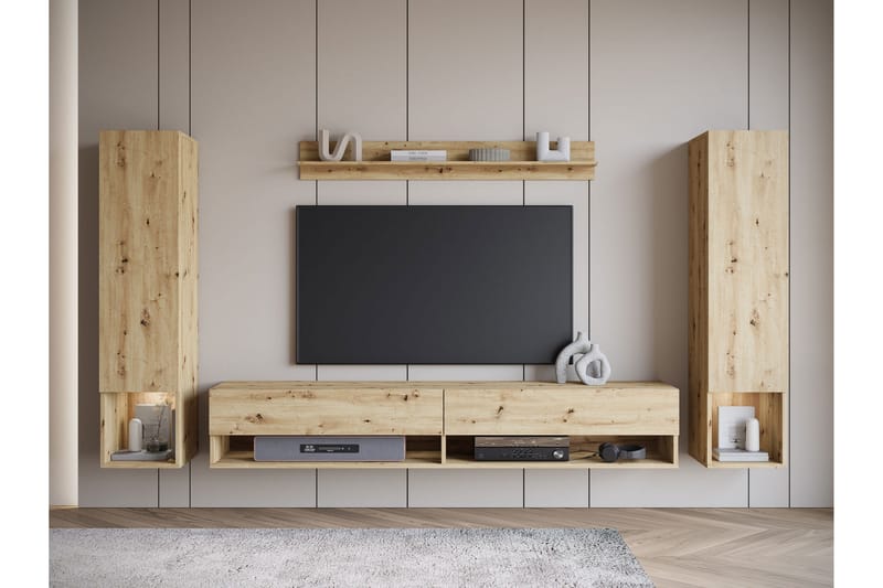 Amadeo TV-møbelsett - Brun - Møbler - TV- & Mediamøbler - TV-møbelsett