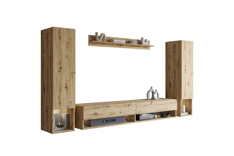 Amadeo TV-møbelsett - Brun - Møbler - TV- & Mediamøbler - TV-møbelsett