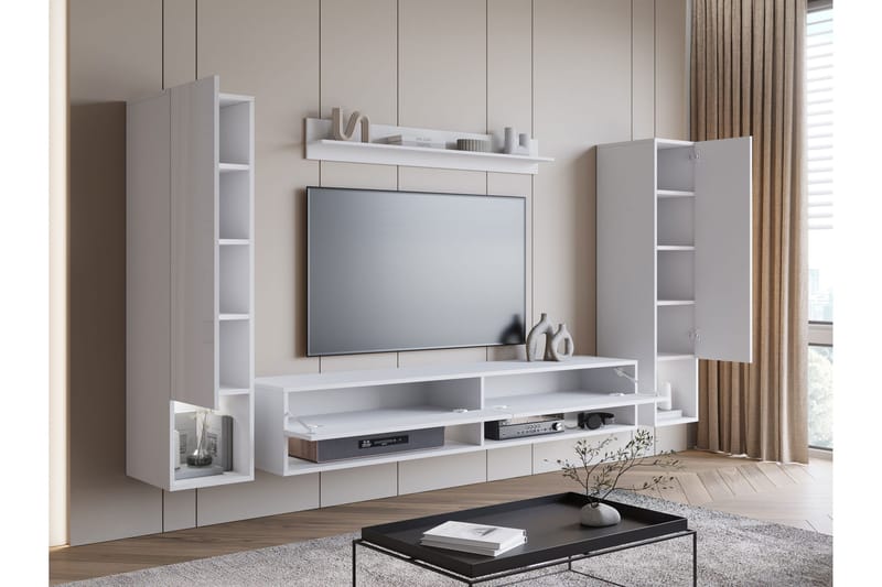 Amadeo TV-møbelsett - Hvit - Møbler - TV- & Mediamøbler - TV-møbelsett