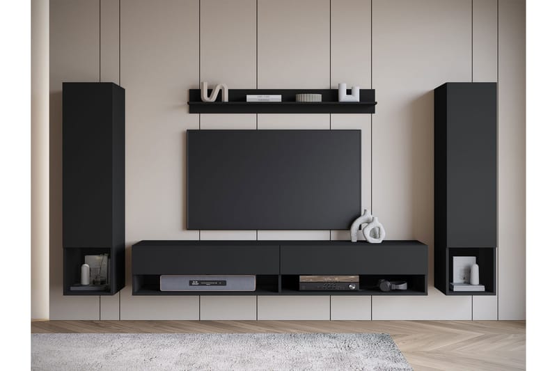 Amadeo TV-møbelsett - Svart - Møbler - TV- & Mediamøbler - TV-møbelsett