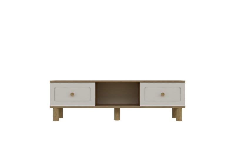Amarinda TV-benk 150 cm - Brun/Hvit - Møbler - TV- & Mediamøbler - TV benk & mediabenk