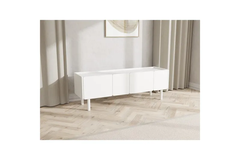 Anno TV-benk 160 cm - Hvit - Møbler - TV- & Mediamøbler - TV benk & mediabenk