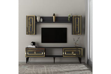 Barriet TV-møbelsett 150x29,6 cm - Antrasitt - Møbler - TV- & Mediamøbler - TV-møbelsett