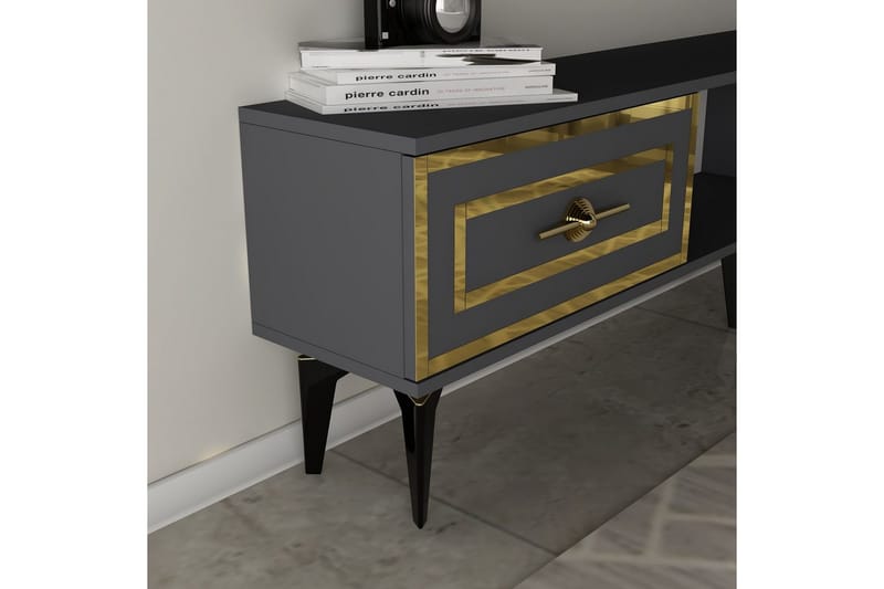Barriet TV-møbelsett 150x29,6 cm - Antrasitt - Møbler - TV- & Mediamøbler - TV-møbelsett