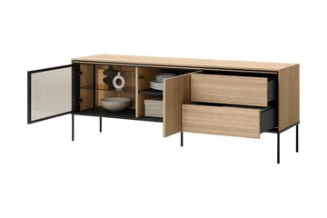 Basici Tv-Benk 167x41 cm - Brun - Møbler - TV- & Mediamøbler - TV benk & mediabenk