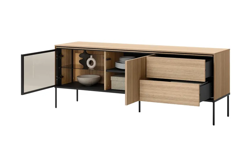 Basici Tv-Benk 167x41 cm - Brun - Møbler - TV- & Mediamøbler - TV benk & mediabenk