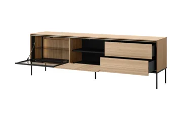 Basici Tv-Benk 197x41 cm - Grå/Grønn - Møbler - TV- & Mediamøbler - TV benk & mediabenk