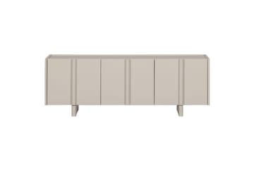 Basu TV-benk Frittstående 152 cm med Oppbevaring i Lyst Tre - Beige - Møbler - TV- & Mediamøbler - TV benk & mediabenk