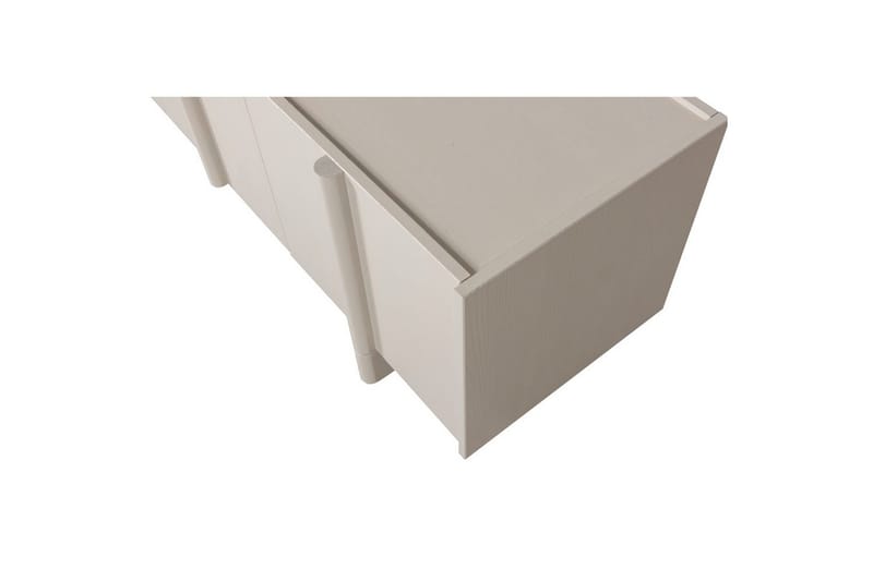 Basu TV-benk Frittstående 152 cm med Oppbevaring i Lyst Tre - Beige - Møbler - TV- & Mediamøbler - TV benk & mediabenk
