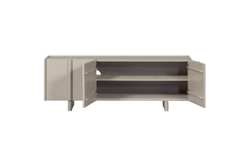 Basu TV-benk Frittstående 152 cm med Oppbevaring i Lyst Tre - Beige - Møbler - TV- & Mediamøbler - TV benk & mediabenk