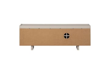 Basu TV-benk Frittstående 152 cm med Oppbevaring i Lyst Tre - Beige - Møbler - TV- & Mediamøbler - TV benk & mediabenk