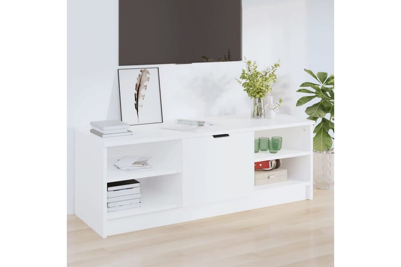 beBasic TV-benk hvit 102x35,5x36,5 cm konstruert tre - Hvit - TV benk & mediabenk