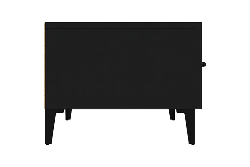 beBasic TV-benk svart 150x34,5x30 cm konstruert tre - Svart - TV benk & mediabenk