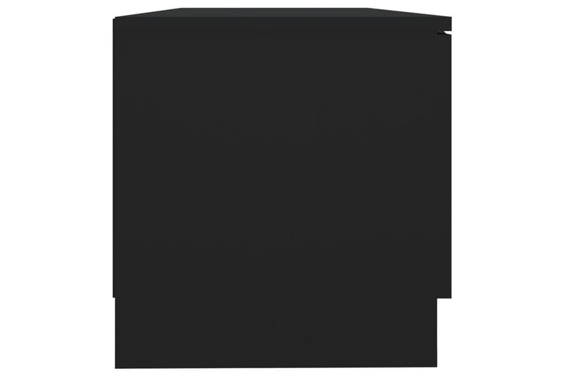 beBasic TV-benk svart 80x35x36,5 cm konstruert tre - Svart - TV benk & mediabenk