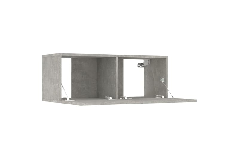 beBasic TV-benker 2 stk betonggrå 80x30x30 konstruert tre - GrÃ¥ - TV benk & mediabenk