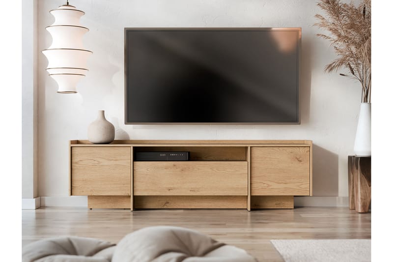 Bellia Tv-Skap 197x38 cm - Beige - Møbler - TV- & Mediamøbler - TV-skap