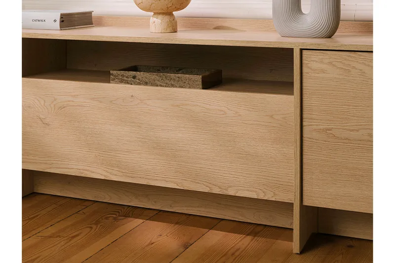 Bellia Tv-Skap 197x38 cm - Beige - Møbler - TV- & Mediamøbler - TV benk & mediabenk