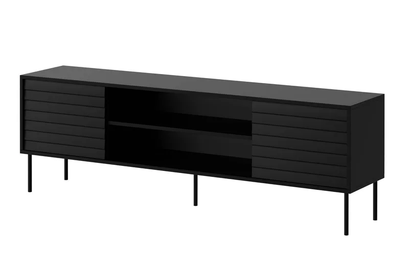 Belonger TV-benk 180 cm, Svart