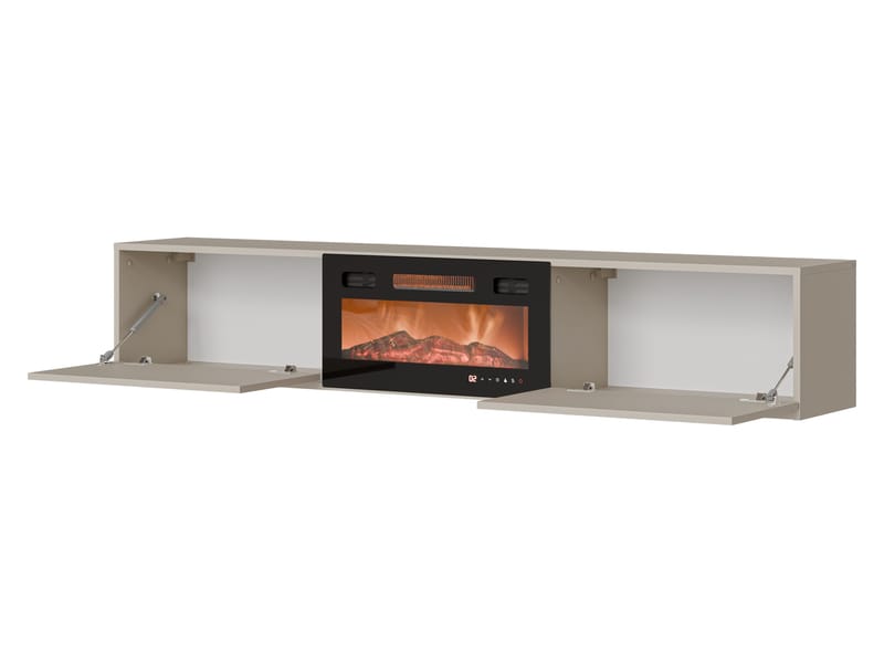 Berik TV-benk 180 cm - beige og svart - Møbler - TV- & Mediamøbler - TV benk & mediabenk